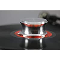 Hudson Hi-Fi - BigBen Estabilizador de Peso para tornamesa y Tocadiscos con Almohadilla Protectora de Cuero - Peso de 13…